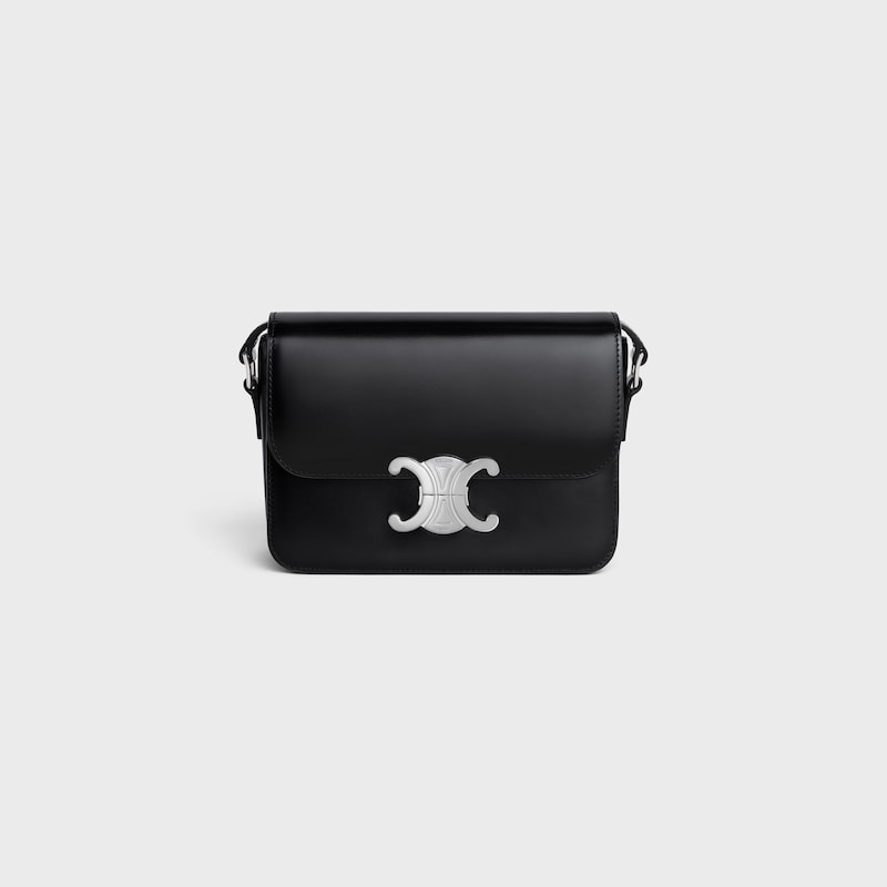 teen triomphe bag in shiny calfskin
