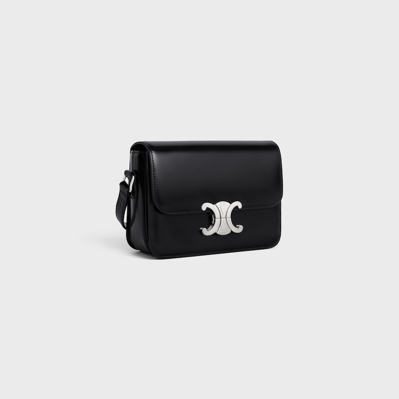 teen triomphe bag in shiny calfskin