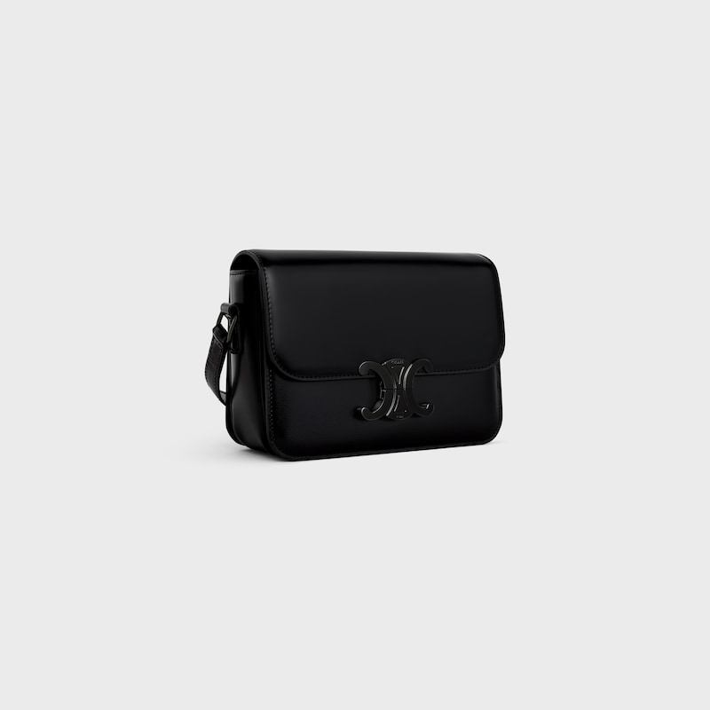 teen triomphe bag in shiny calfskin