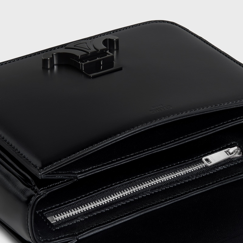 teen triomphe bag in shiny calfskin
