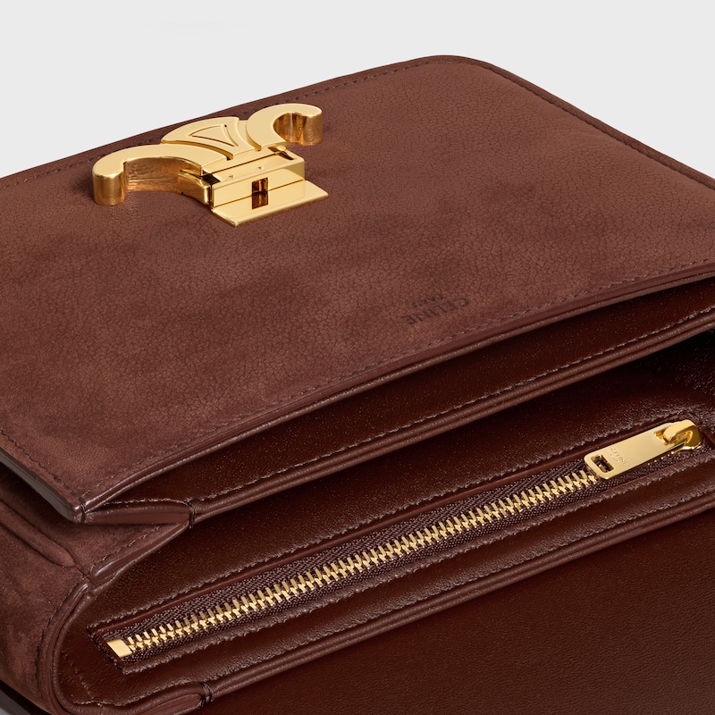 teen triomphe bag in grained nubuck calfskin