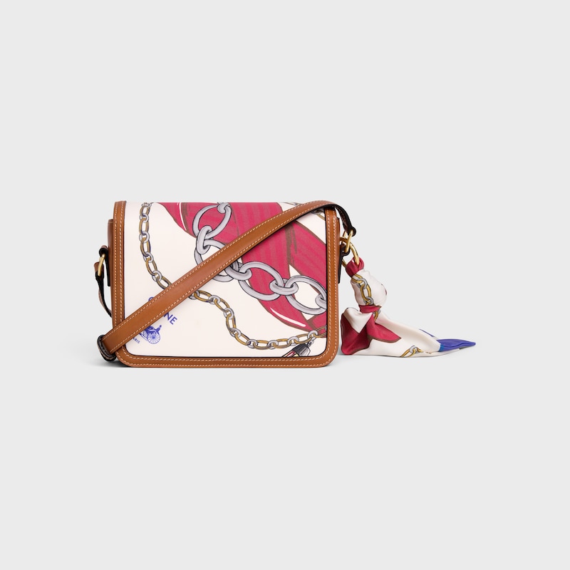 teen triomphe in silk and natural calfskin