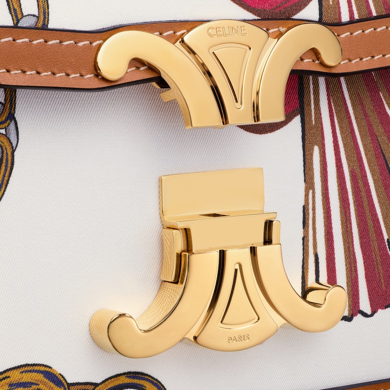 teen triomphe in silk and natural calfskin