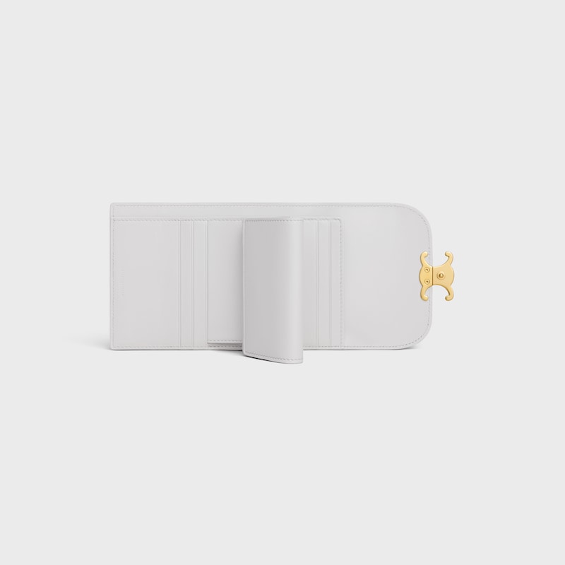 small flap wallet triomphe in lizard
