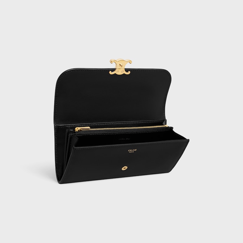 large wallet triomphe in shiny calfskin