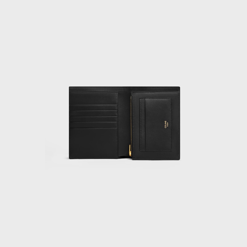 medium strap wallet nino in supple grained calfskin