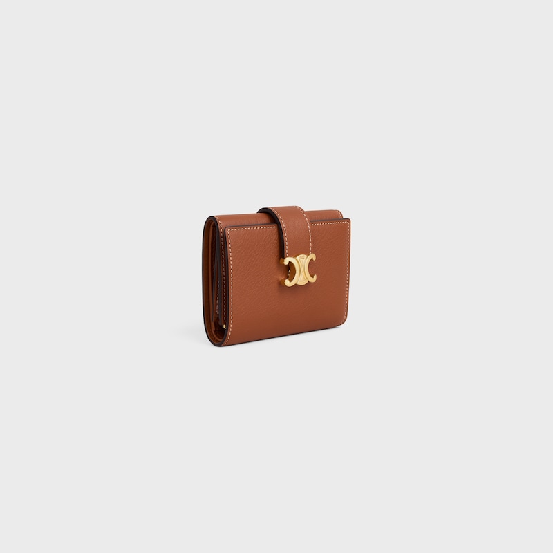 fine strap wallet nino in supple grained calfskin
