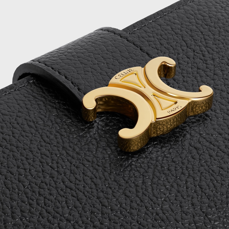 fine strap wallet nino in supple grained calfskin