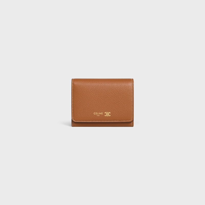 fine wallet in supple grained calfskin