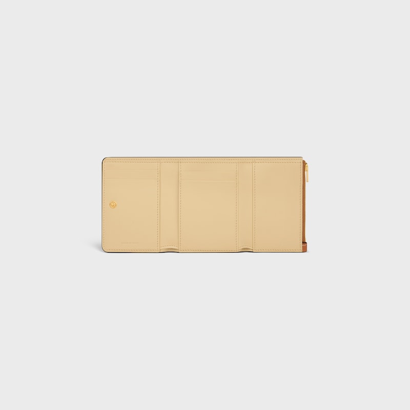 fine wallet in supple grained calfskin