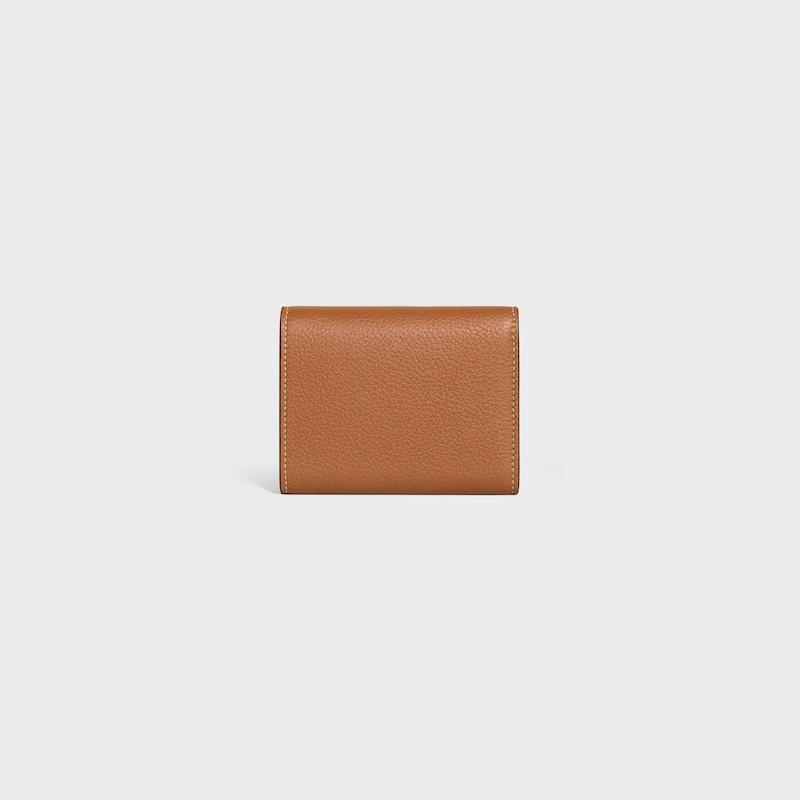 fine wallet in supple grained calfskin