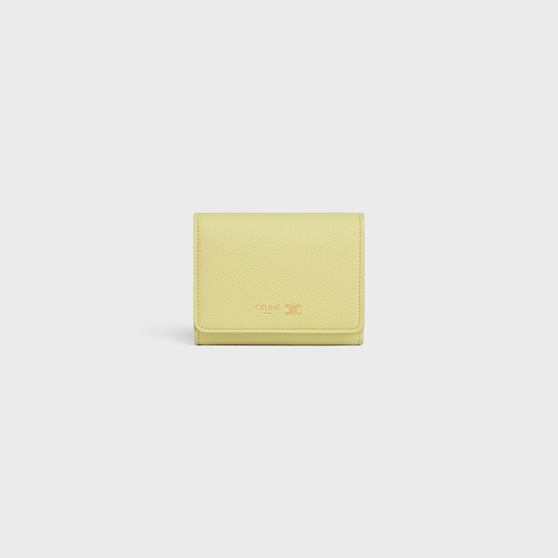 fine wallet in supple grained calfskin