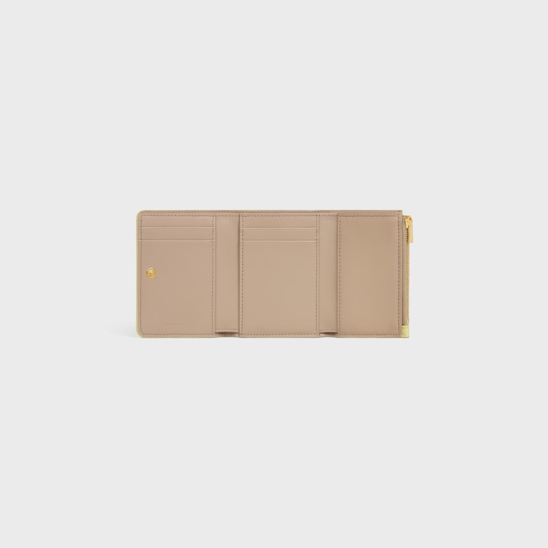 fine wallet in supple grained calfskin