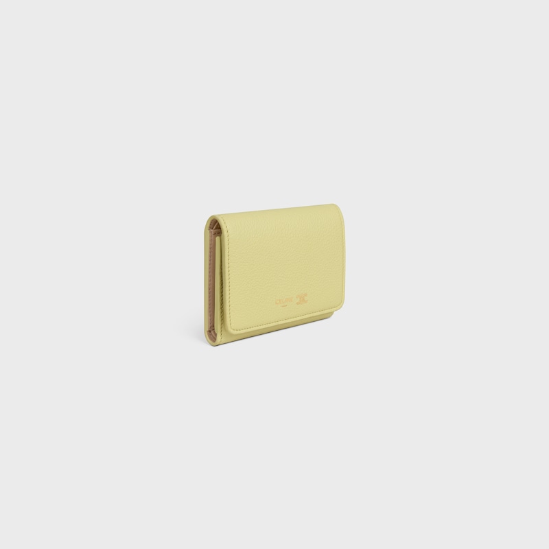 fine wallet in supple grained calfskin